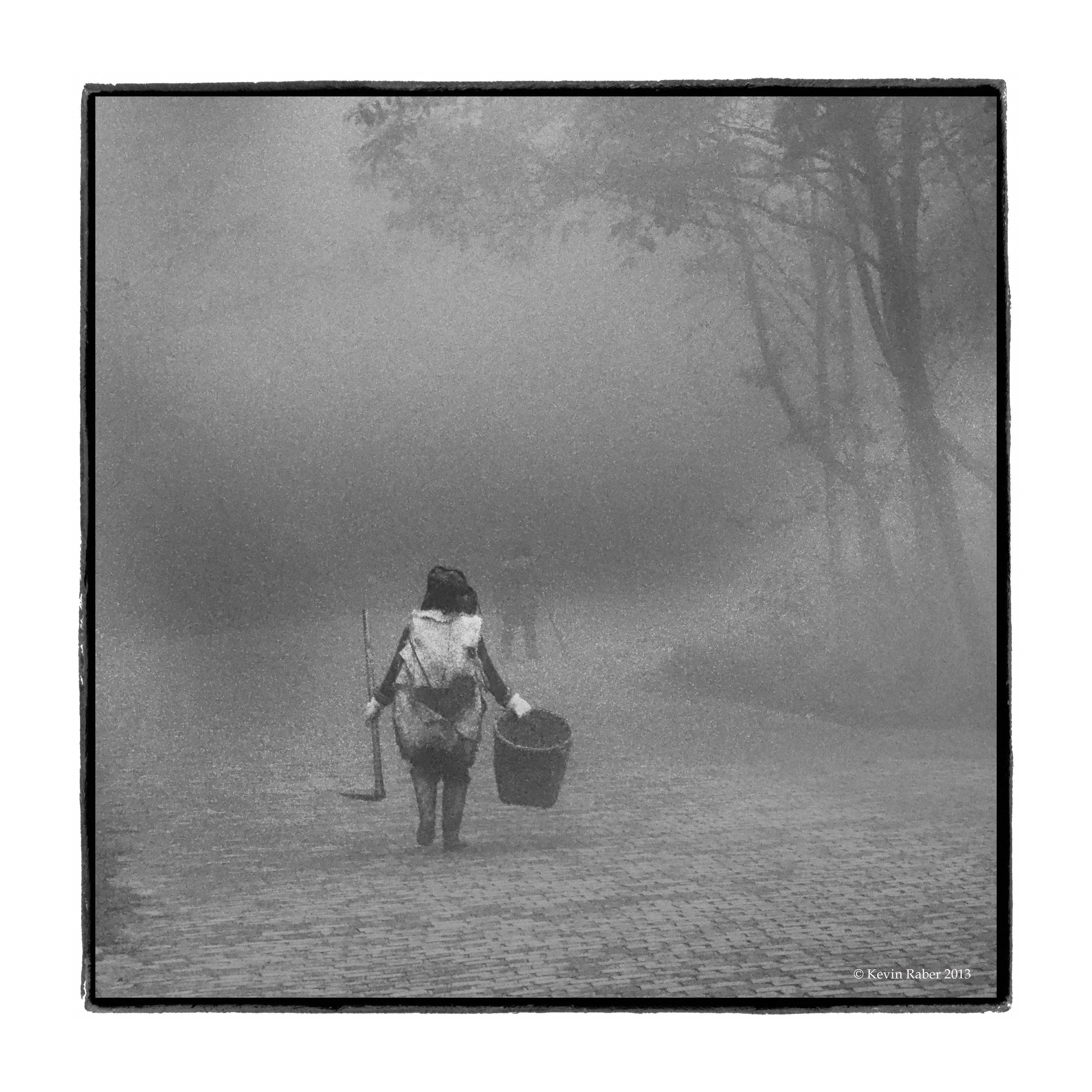 Two Women Fade Into The Fog, China