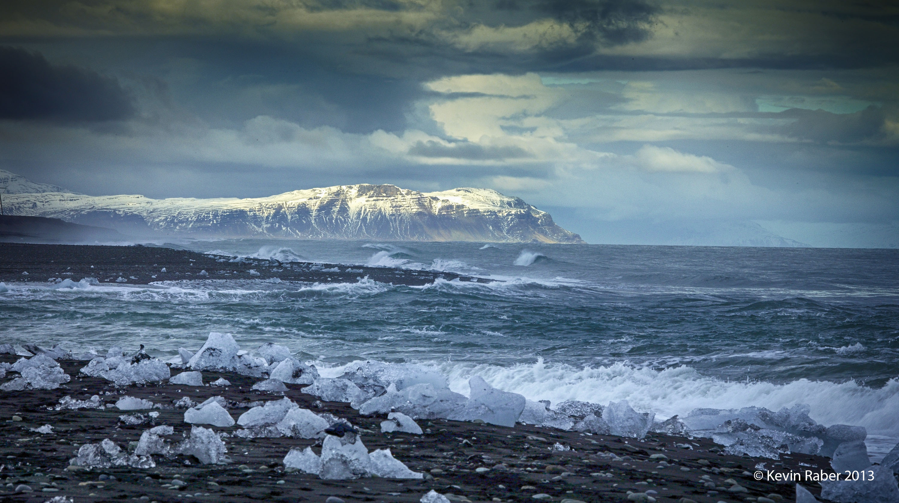 Icebergs On The Beach, Iceland