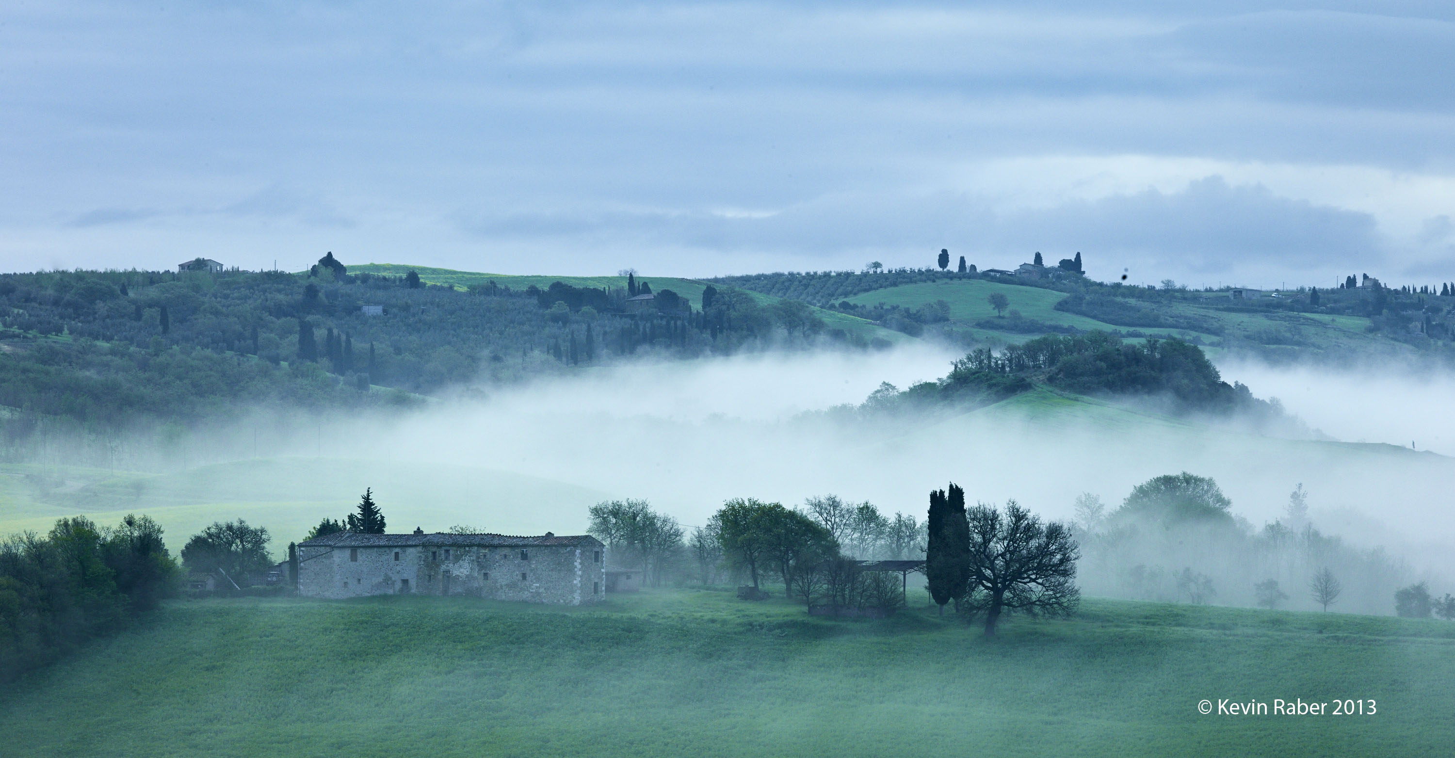 Foggy Cold Morning In Tuscany