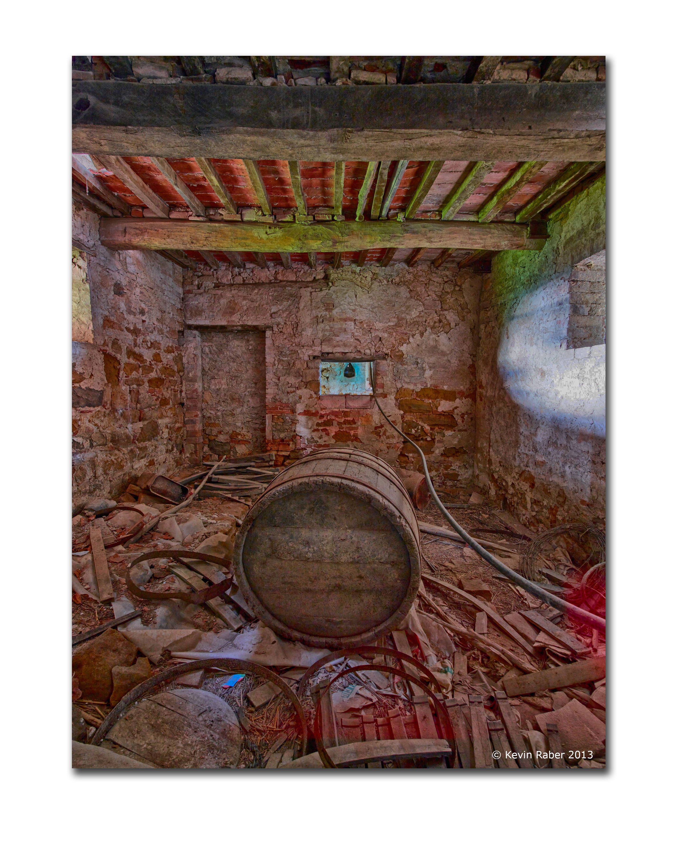 Barrel Room, Abandoned Farm House, Tuscany, Italy