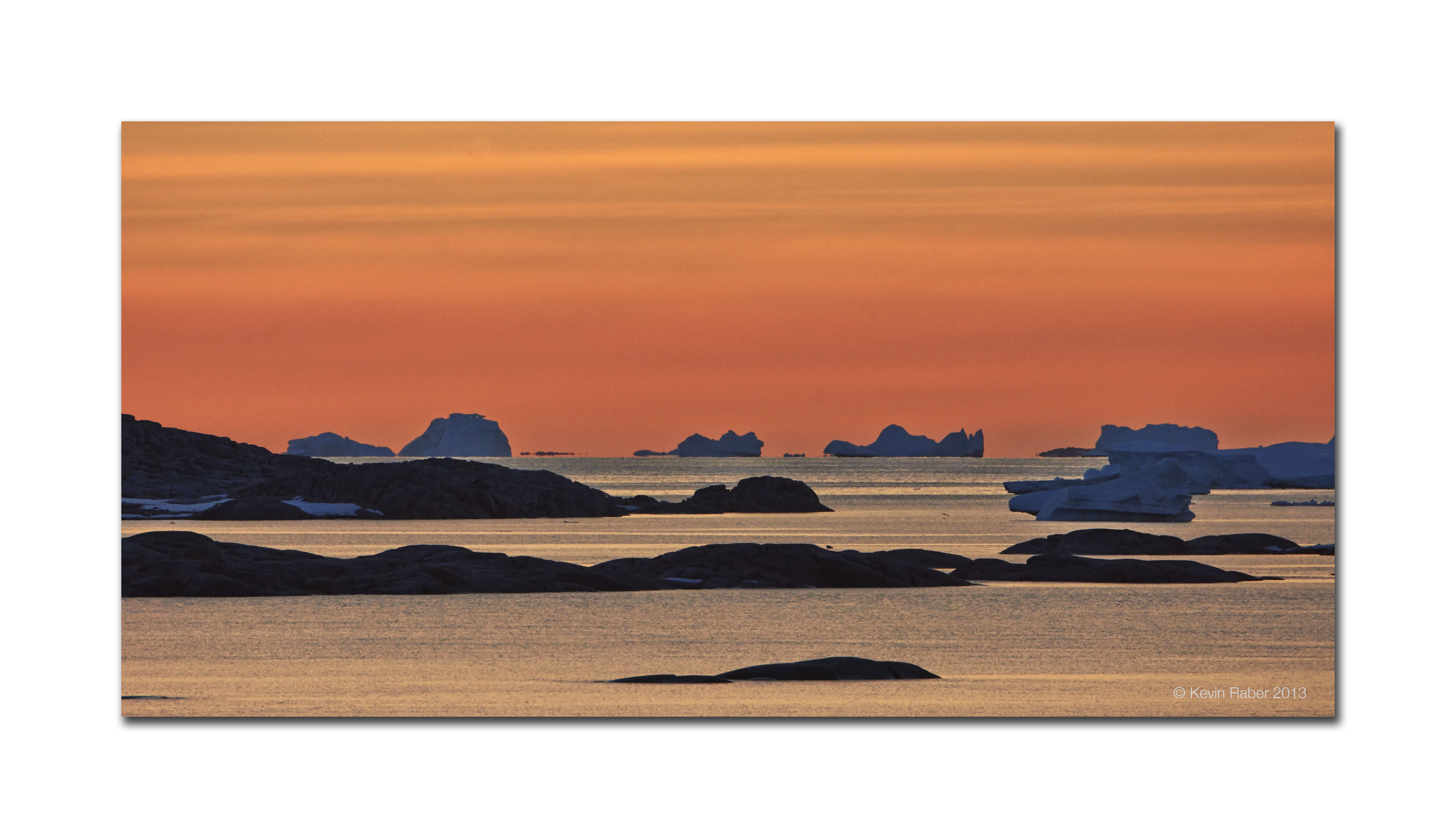 Sunset, Iceberg Graveyard, Antarctica