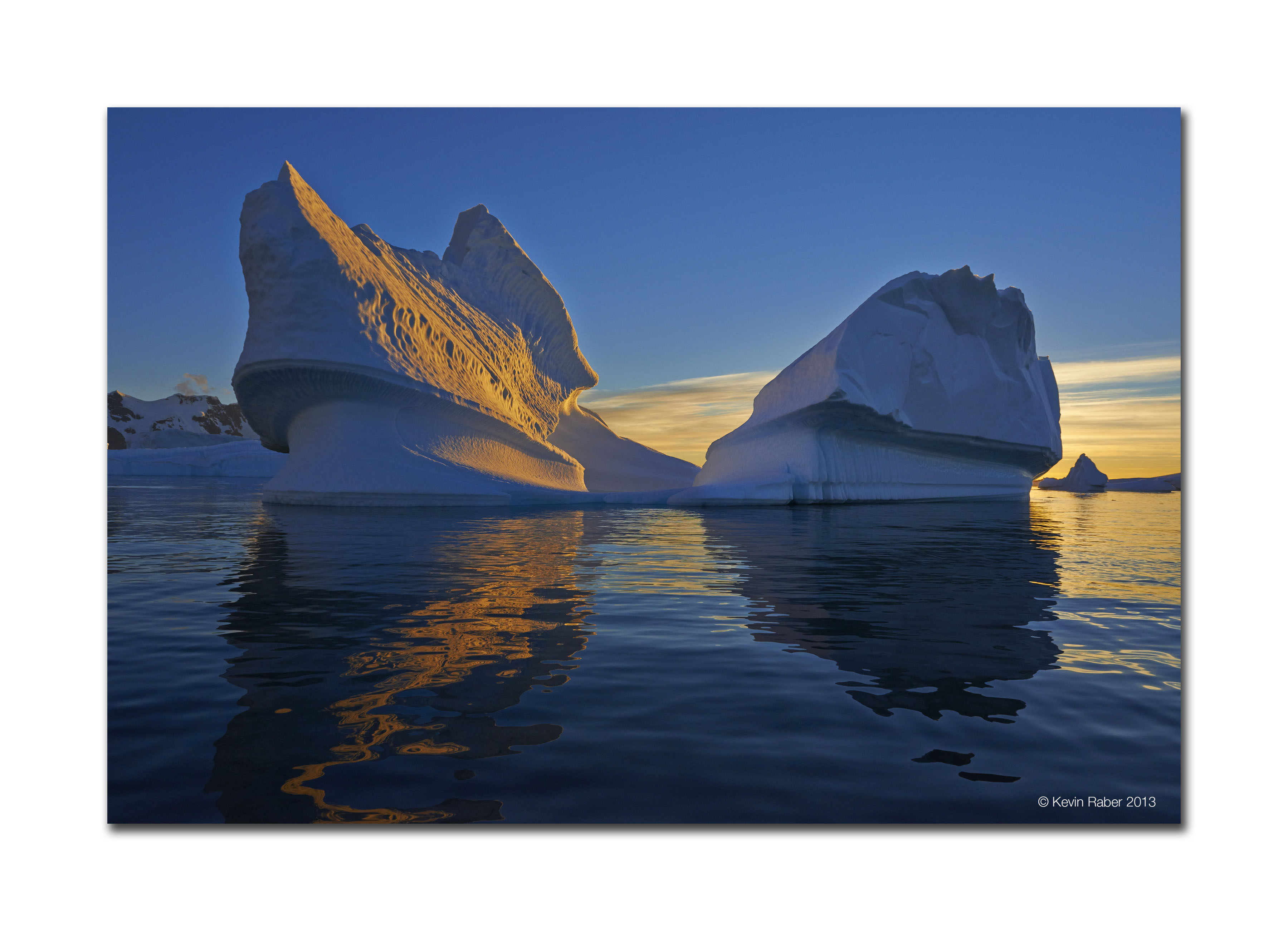 Iceberg At Sunset, Planeu Bay, Antarctica