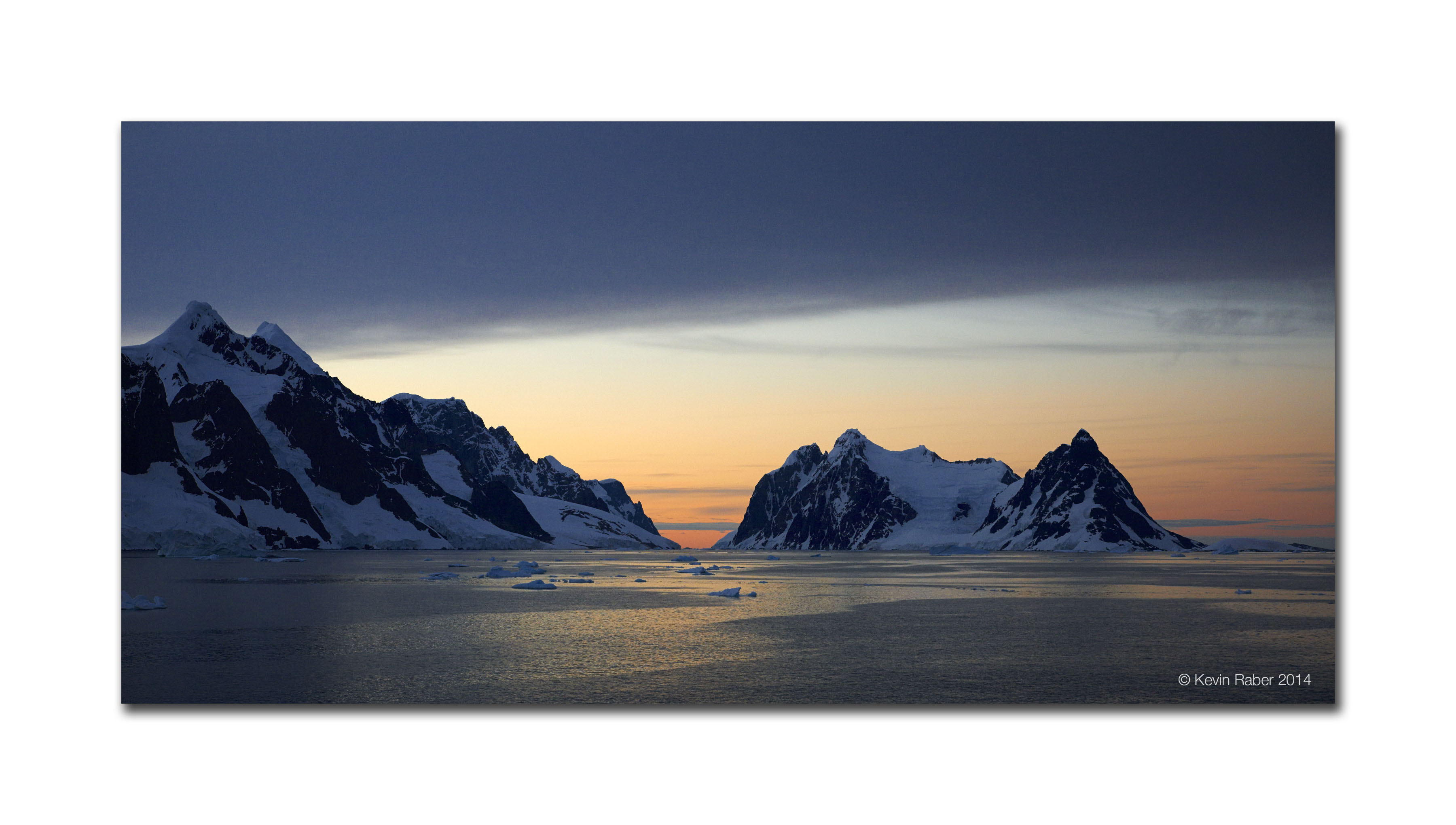 The Lemaire Channel At Sunrise, Antarctica 