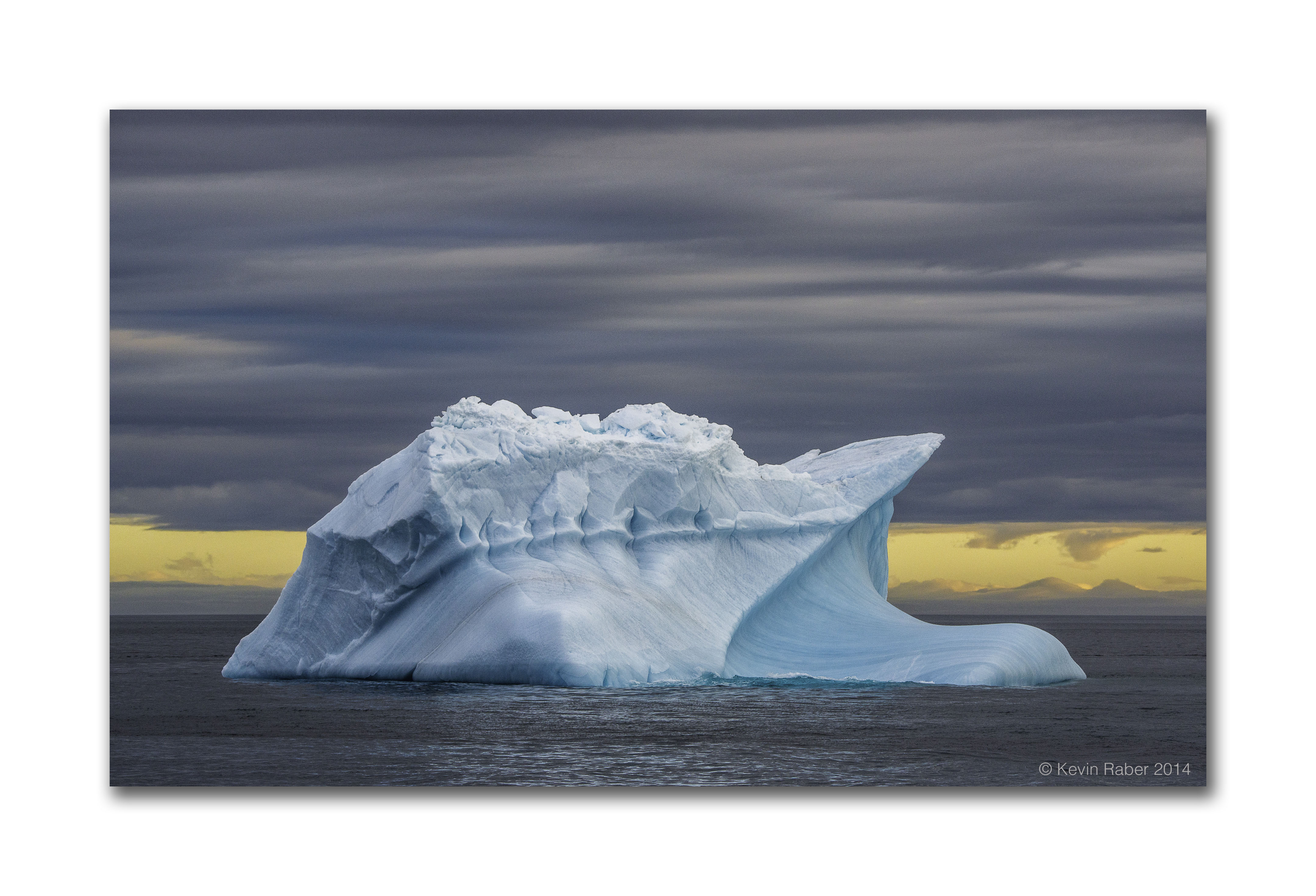 Beautiful Iceberg, 24 hours of light, Svalbard, Norway