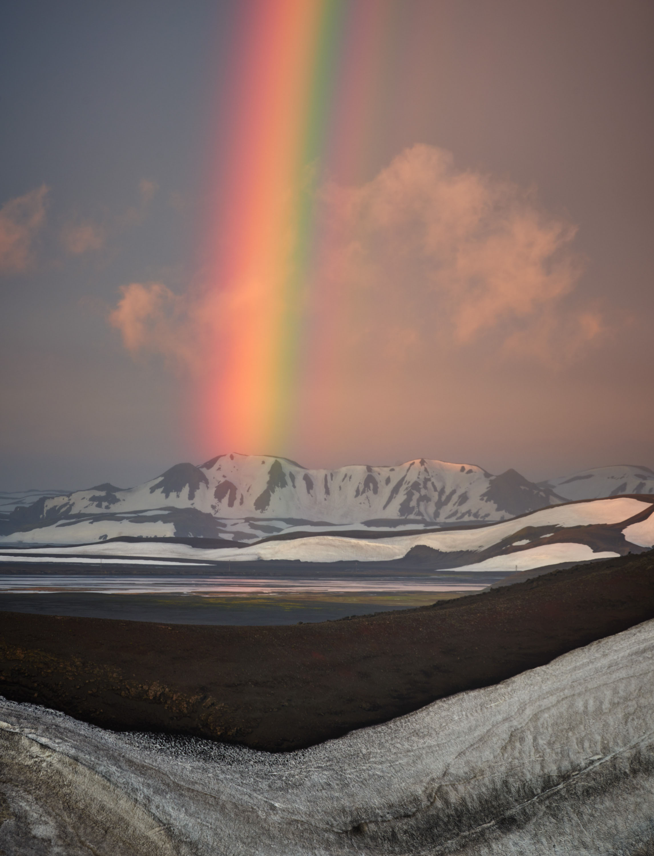 Rainbow In Iceland