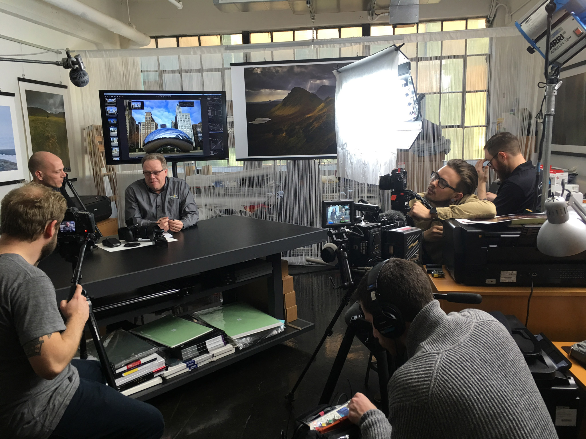 Video shoot at the Luminous-Landscape offices in Indianapolis