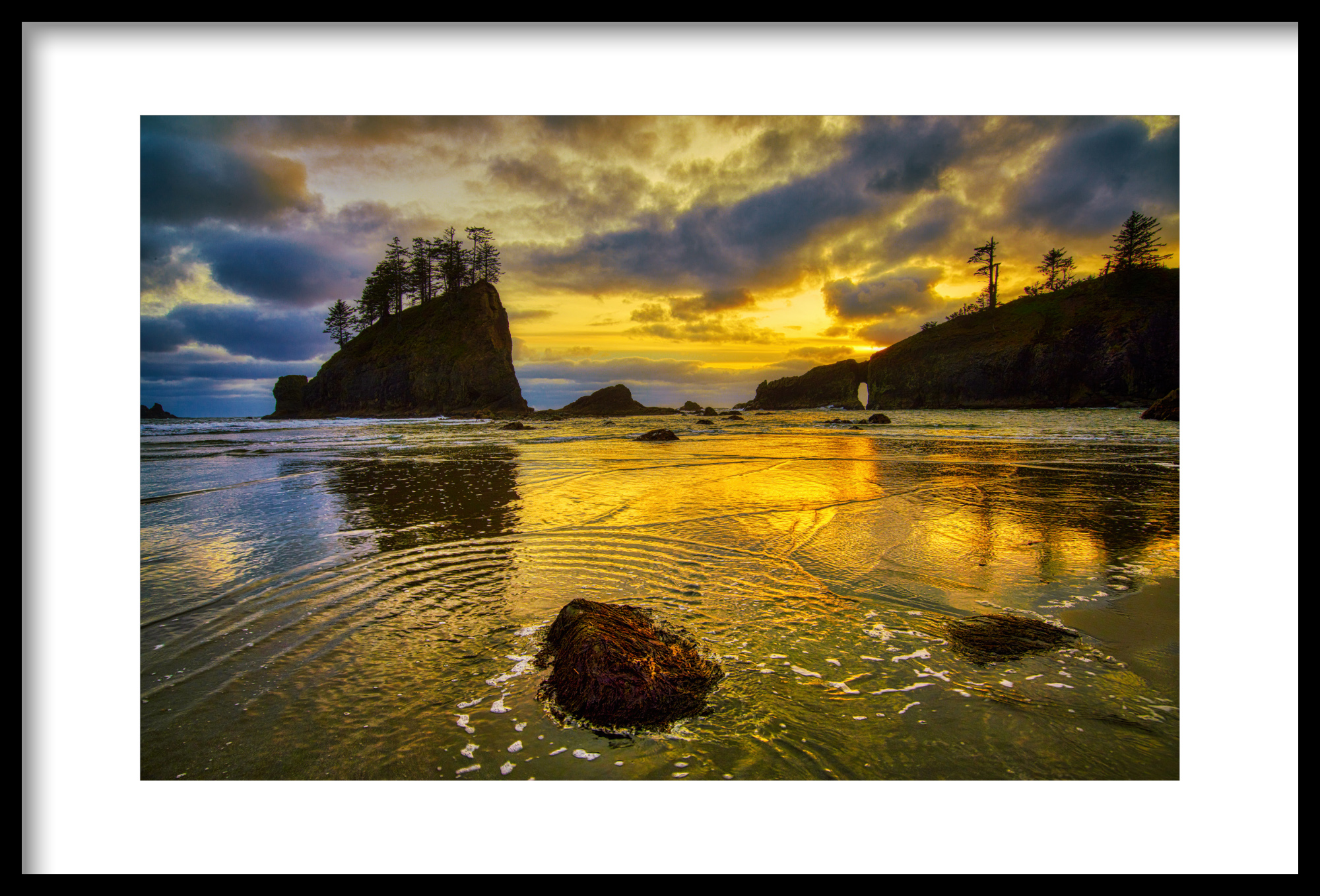 Sunset in Olympic National Park, Second Street Beach